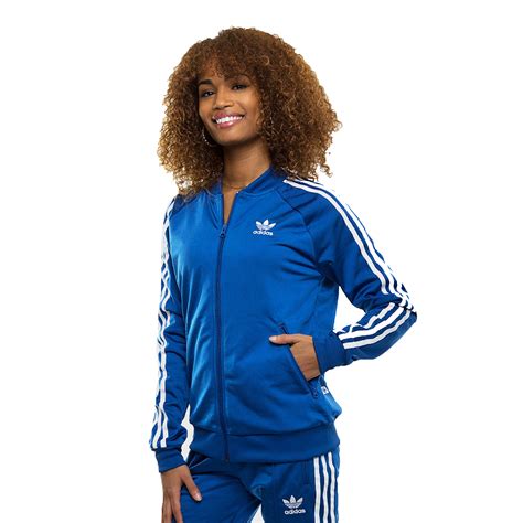 blue Adidas tracksuit women's